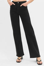 RISEN Black Jeans High Rise Wide Leg Basic Style c3eaf14cf9824085844d1b103aae4c36-Max-Origin Trendsi