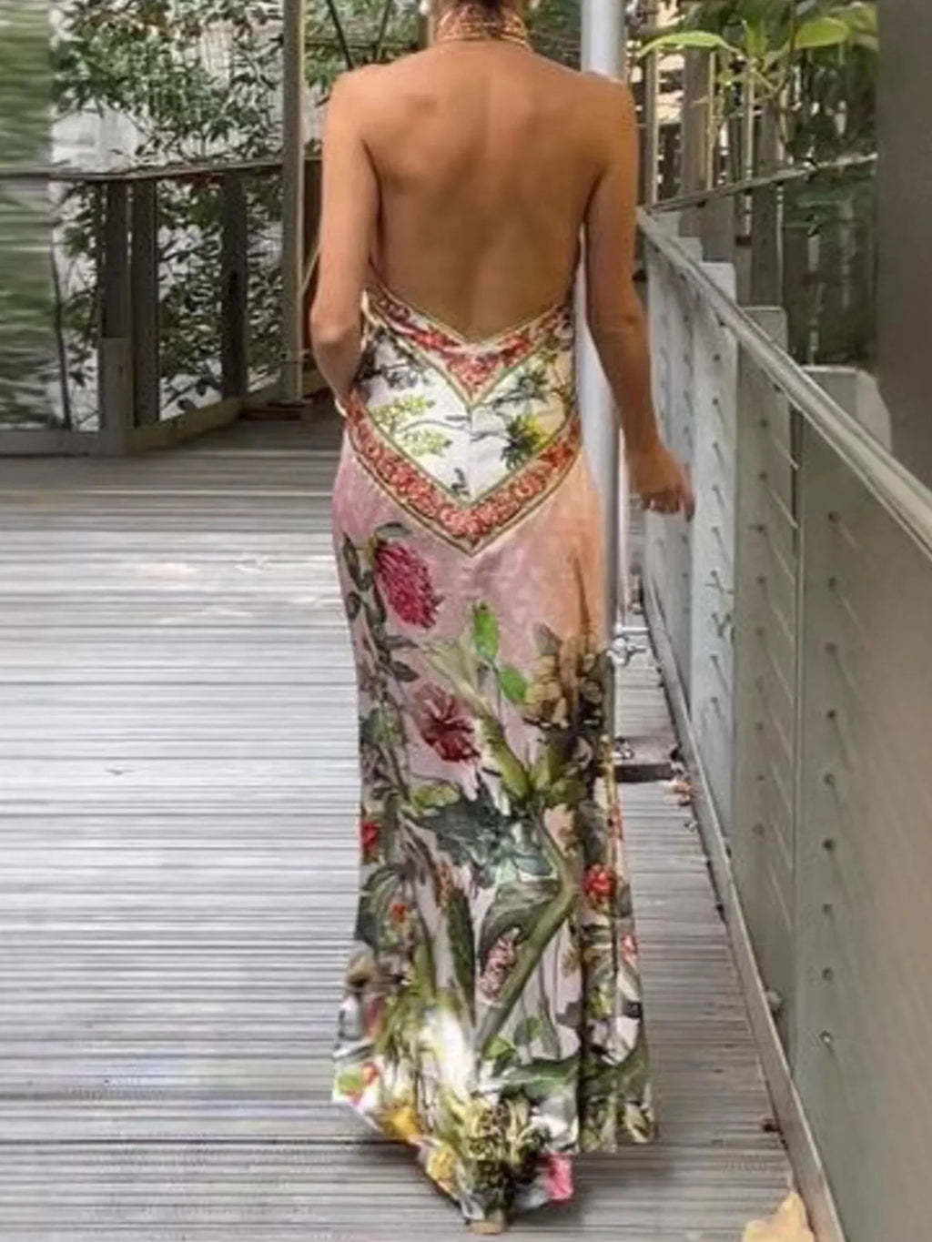 Maxi Dress Halter Neck Cutout Floral Colorful Printed Backless c3f6bdf6-8558-4376-b893-f8ab8d01bff1-Max-Origin Trendsi