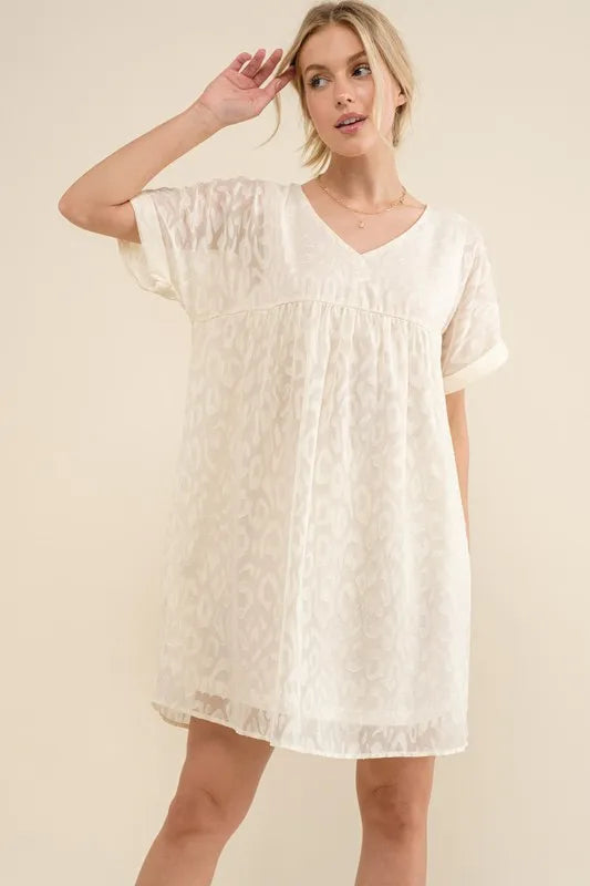 And The Why Mini Dress White Leopard Baby Doll Casual Short Sleeve c42e8cb55af54731be238a7975d14fc0-Max-Origin Trendsi