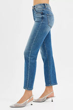 RISEN Women's Jeans Tummy Control High Rise Crop Straight Denim Pants c43a56e91ca14ad3a0d20a83dedcde67-Max-Origin Trendsi