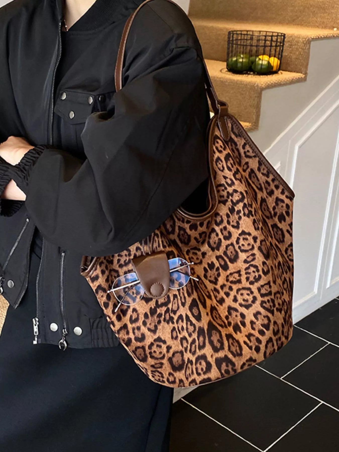Womens Tote Bag Leopard Print Large Pu Leather Handbag c4474392-6ae4-42de-97d1-d91456668246-Max-Origin Trendsi