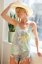 BiBi Tie Dye Tank Top French Terry Sleeveless Mint Multi Colorful c4cdc04033ac4caba036c78bb3e1551d-Max-Origin Trendsi