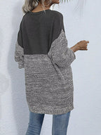 Women's Oversized Sweater Color Block Long Sleeve Knitwear c4fab3b3-39d9-4873-8d7c-34180b305d0a-Max-Origin Trendsi