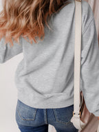 Halloween Women's Sweatshirt Ghost Gray Round Neck Long Sleeve Top c52bdf3af66f4e5a81fe05c60a3eee51-Max-Origin Trendsi