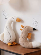 Duck & Fox Design Plush Toy for Pets - Soft Polyester, Imported, Single Piece