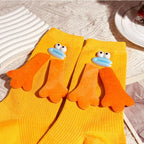 Women's Crew Socks Cartoon Ribbed Knit Cute Funny Accessories Mustard One Size c59e78cf-1c66-48d3-bc78-fbfe25f1e64e-Max-Origin Trendsi