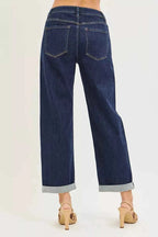 RISEN Slouchy Cropped Boyfriend Jeans With Cuffed Hem c5b04ef66df34ec694e7e32d5bdf4564-Max-Origin Trendsi