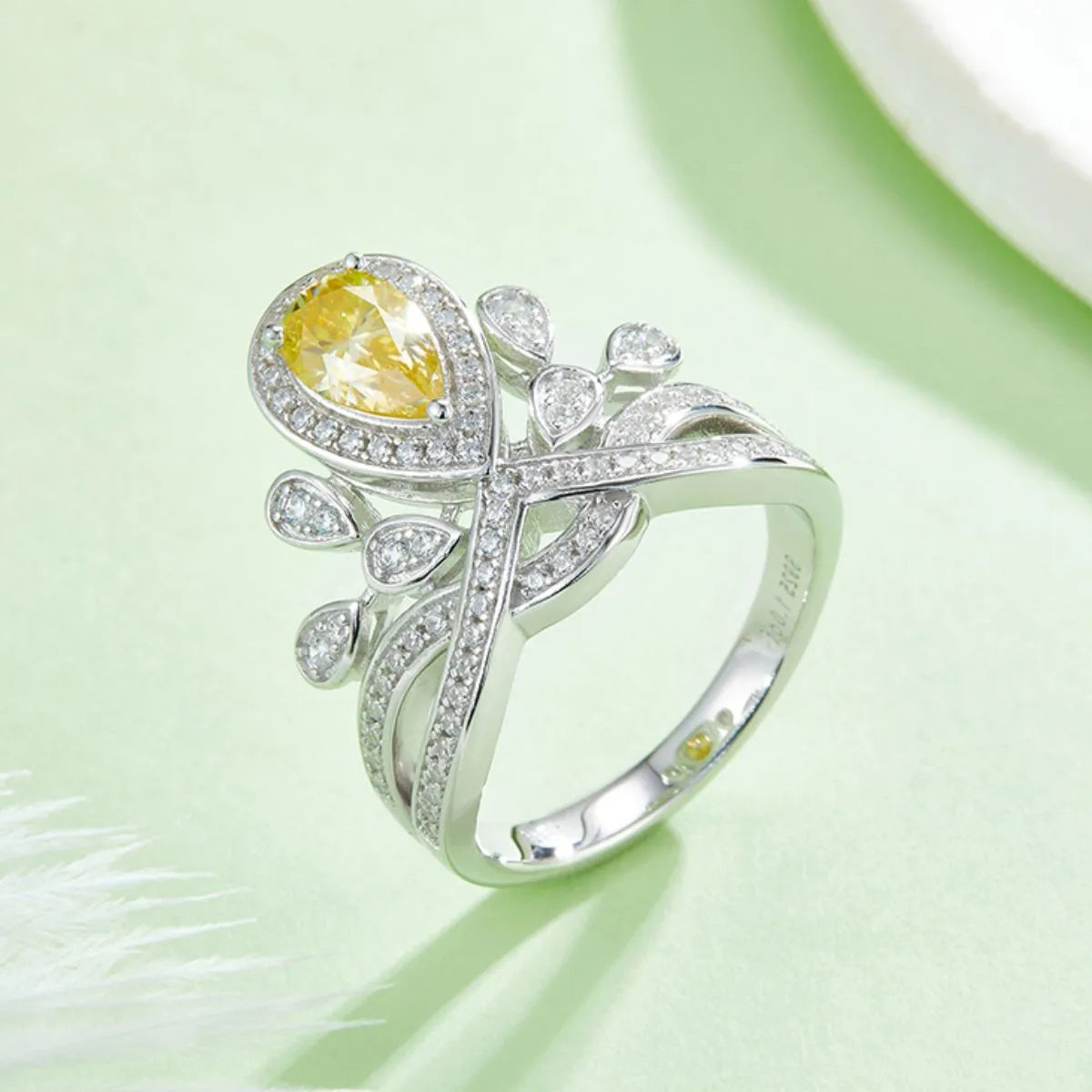 Silver Ring 1 Carat Moissanite 925 Sterling Zircon Colorful Stone Jewelry Yellow c5b3e7f2-abe9-4fbb-bf83-7e807e969735-Max-Origin Trendsi