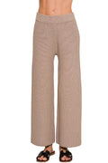 Zenana Viscose Wide-Leg Sweater Pants