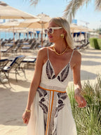 Cami Maxi Dress Apricot Leaf Printed V-Neck Cutout Backless Crisscross c5ef8e96923e415ba7aa380042cfaf7c-Max-Origin Trendsi