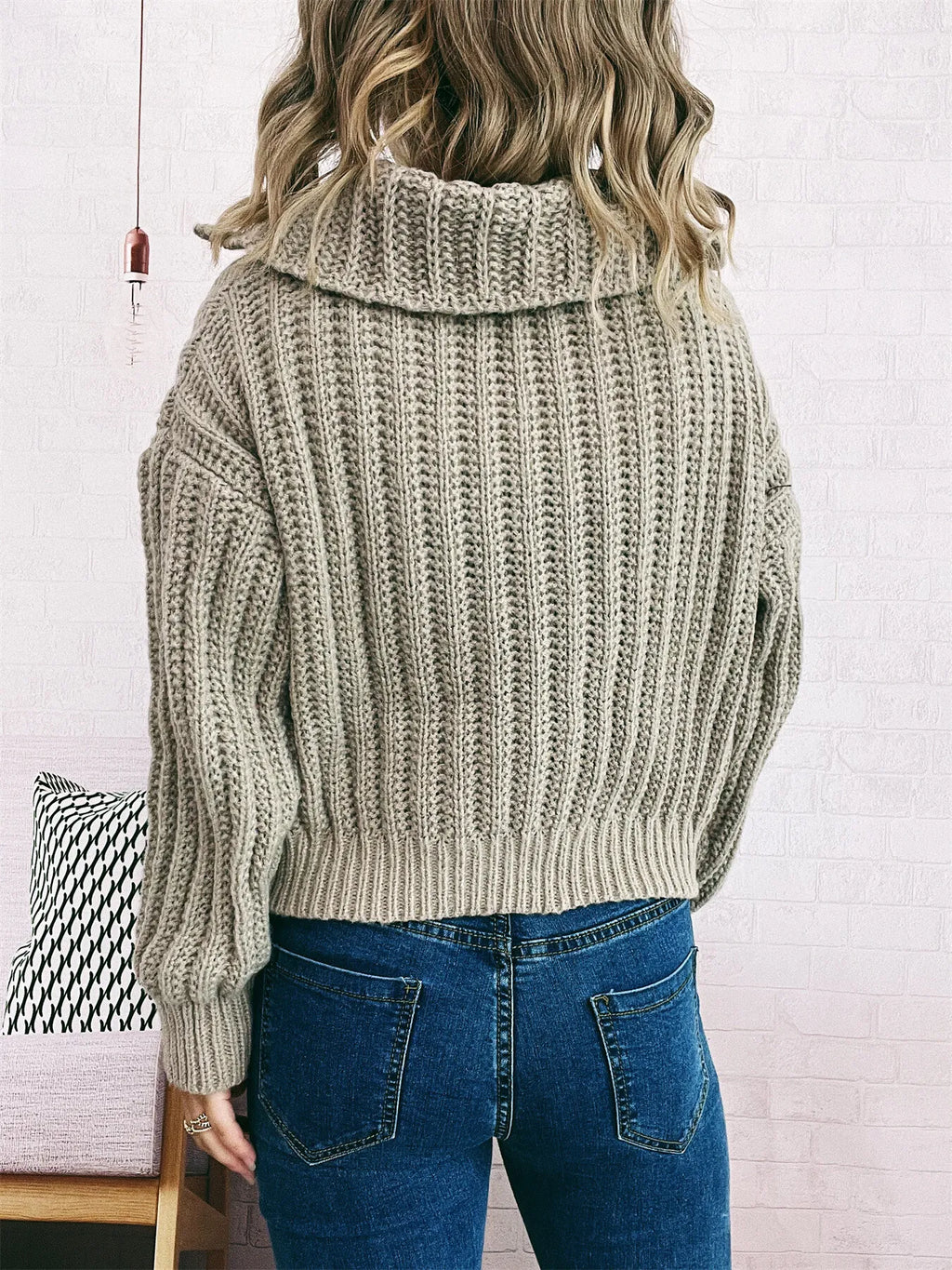 Women's Cardigan Button Up Collared Long Sleeve Knitwear