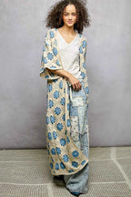 POL Crochet Longline Cardigan Sky Blue Floral Open Front c631b6fc-817b-4d59-b521-d21c74d71c5e-Max-Origin Trendsi