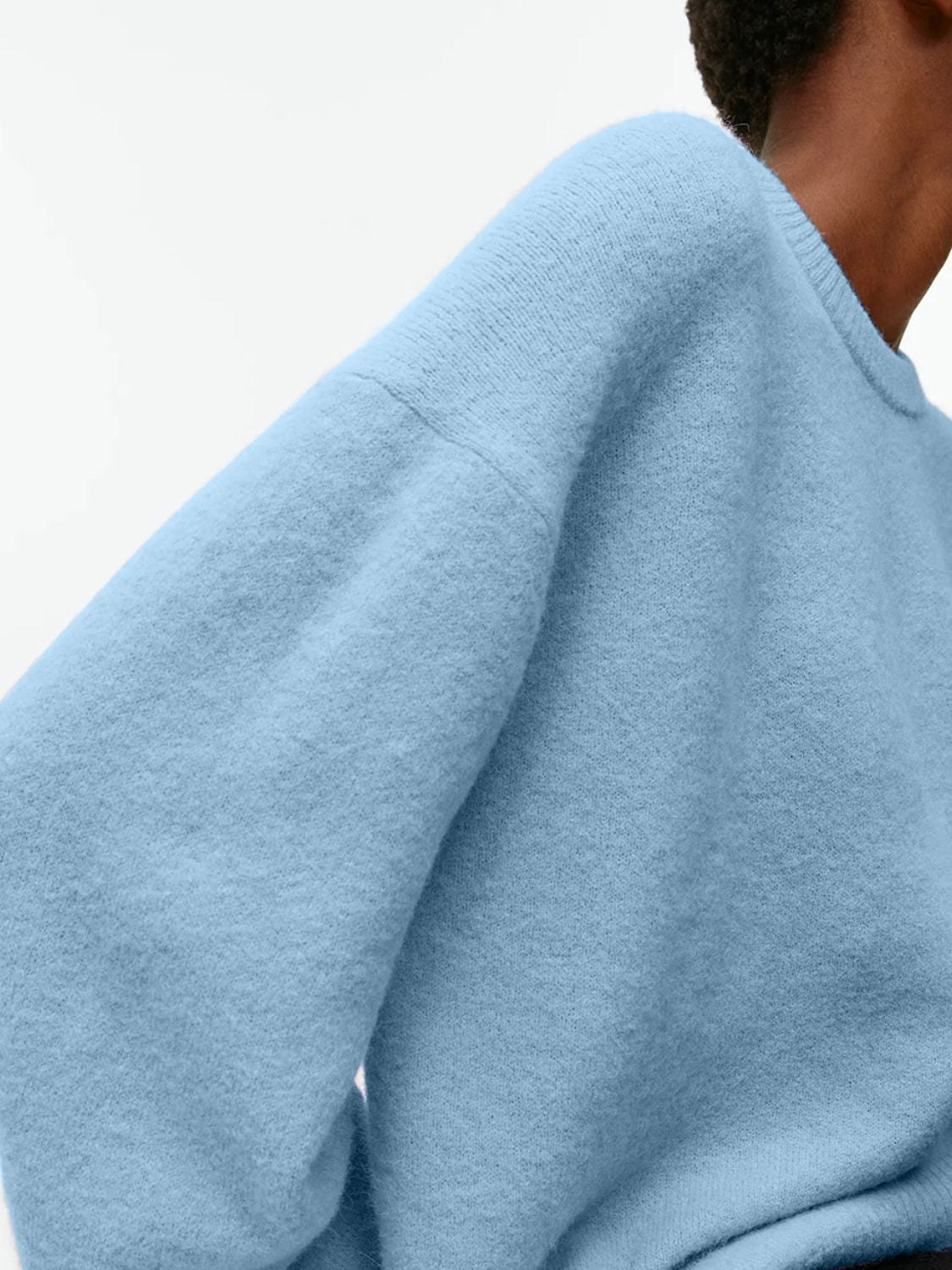 Women Sweater Round Neck Drop Shoulder Long Sleeve Soft Solid Pullover c6d1f268-b4b0-4834-a1ef-abcfbc192469-Max Trendsi