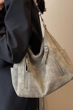 Women's Crossbody Bag Pu Leather Zipper Details Adjustable Strap Medium c773f10a-1095-40c2-bb9c-0cd3b3949b29-Max-Origin Trendsi