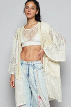 POL Cardigan Lace Cream Floral Double Gauze Mix with Embroidered Detail Cream c7f36846-af11-4c1f-b6fa-af82df63da54-Max-Origin Trendsi