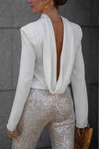 Women Blouse Backless Cowl Neck Long Sleeve Elegant Party OYL Tops c8498a3c-a510-4a63-8ef5-a761d43cc0f6-Max Trendsi