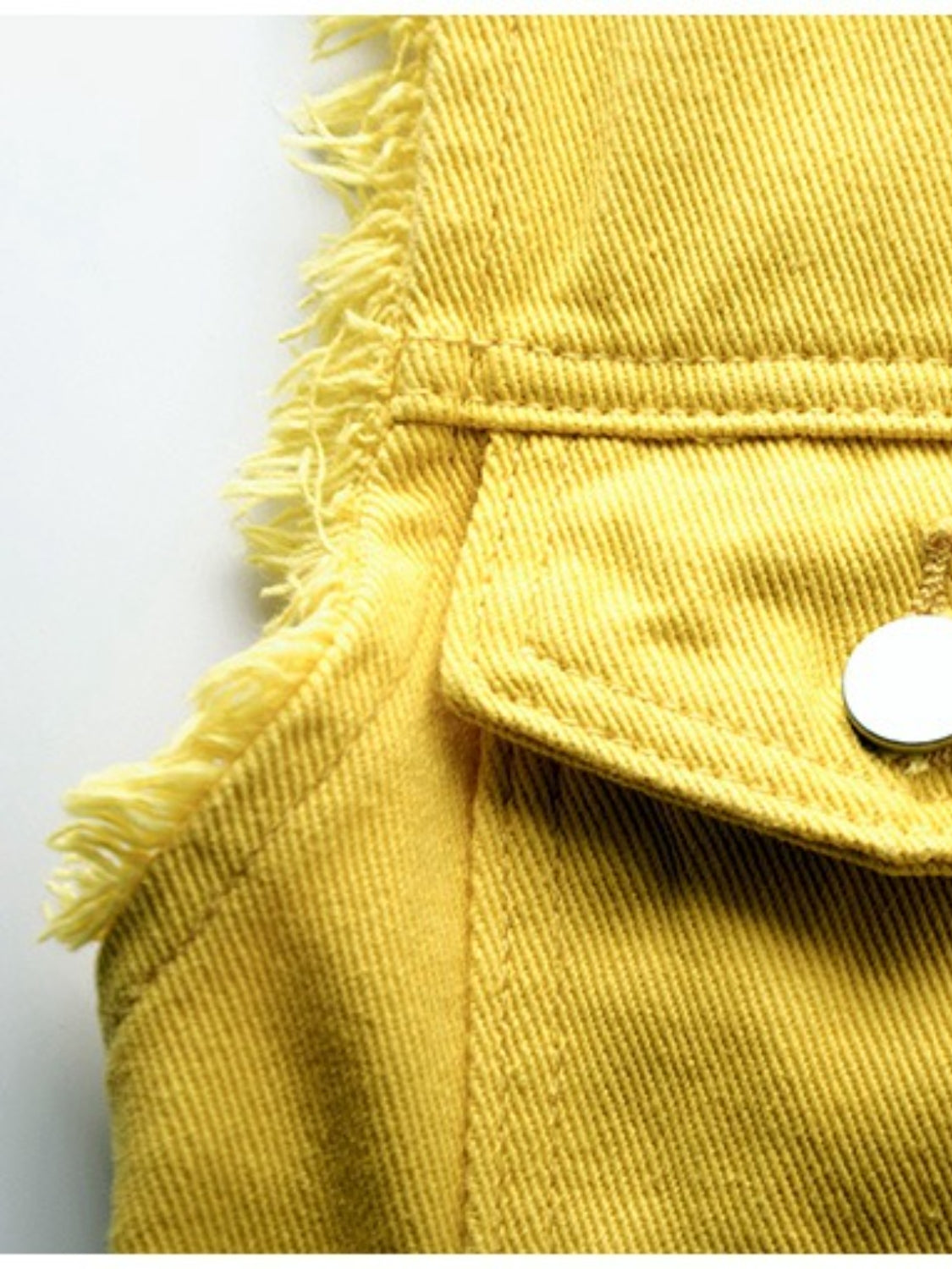 Denim Jacket Women's Raw Sleeveless Flap Pockets Plus Sizes S-5XL c8dc2030-72e4-42bf-812f-0703fd01eabc-Max Trendsi