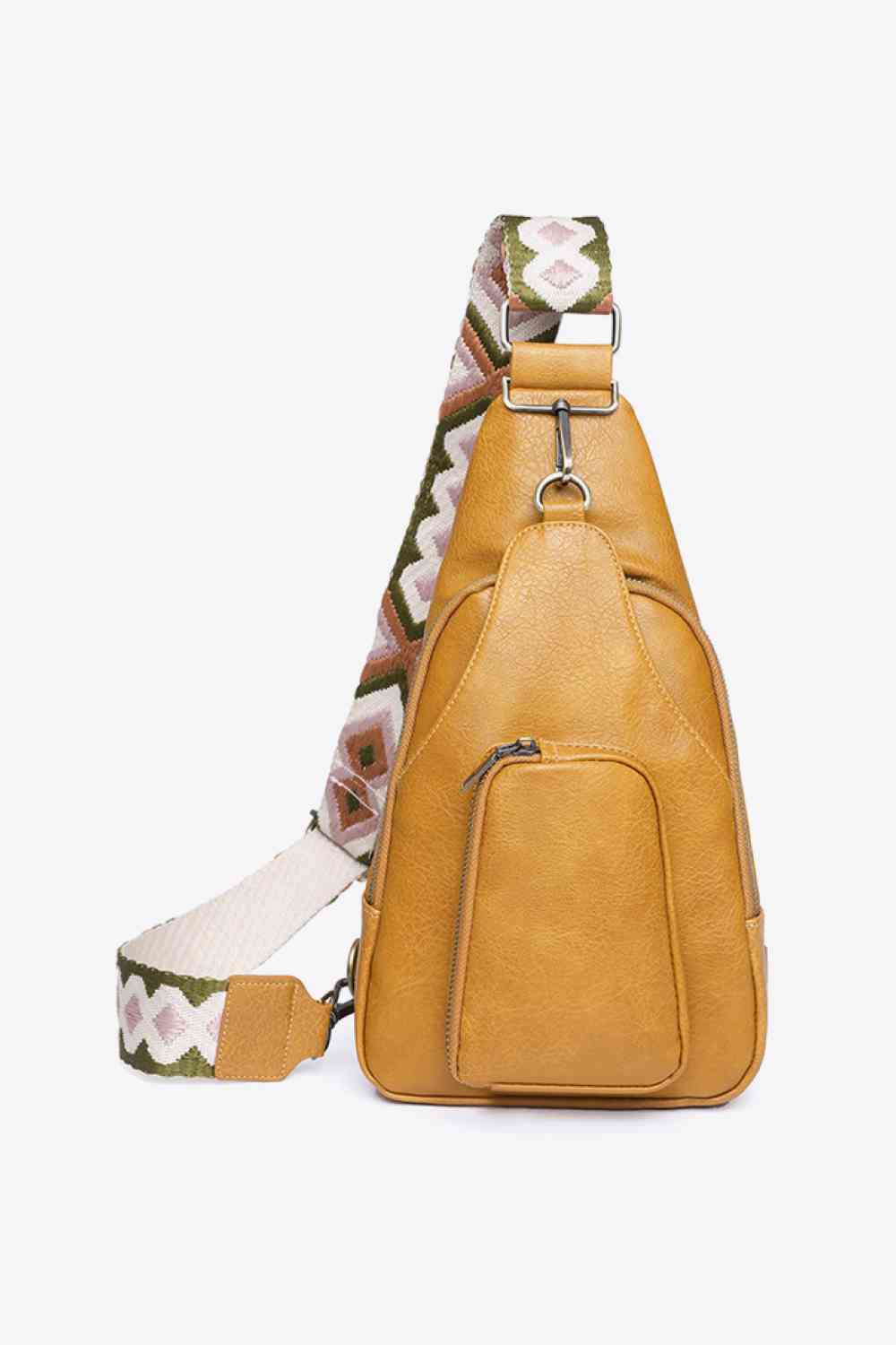 Adored Sling Bag Women's Take A Trip PU Leather Small Pocketed Crossbody Honey One Size c8e469998f5b40189e682b56358395ca-Min Trendsi