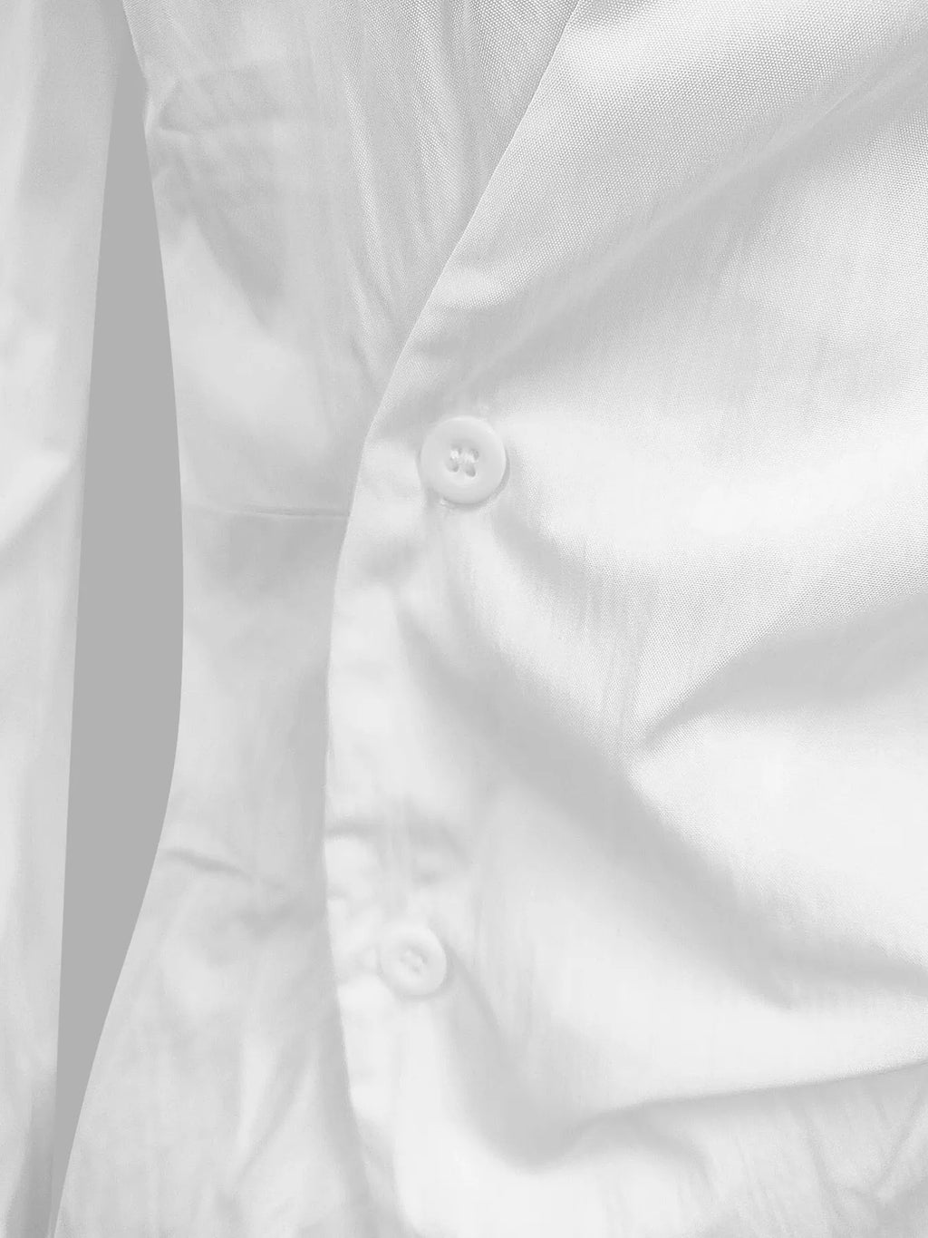 Women's White Shirt Asymmetric Buttoned Collared Neck Long Sleeve Top c92c1655439e4d81ba10060120581a4d-Max-Origin Trendsi