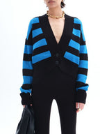 Women Cardigan Striped V Neck Button Down Long Sleeve Soft Acrylic Sweater c9451800-e5ce-4bd1-998e-d815061753ae-Max Trendsi