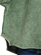 Zenana Women's Sweatshirt Oversized Dark Green Acid Washed Exposed-Seam c97fa85d-ef80-4cf5-a8a3-9951e92b5b7b-Max-Origin Trendsi