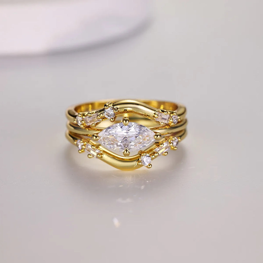 1 Carat Moissanite Stone 3pcs Ring Set 925 Sterling Silver Zircon 18K Gold-Plated Gold c9a3de9a-f773-42c0-bcc2-b6f622efb2d2-Max-Origin Trendsi