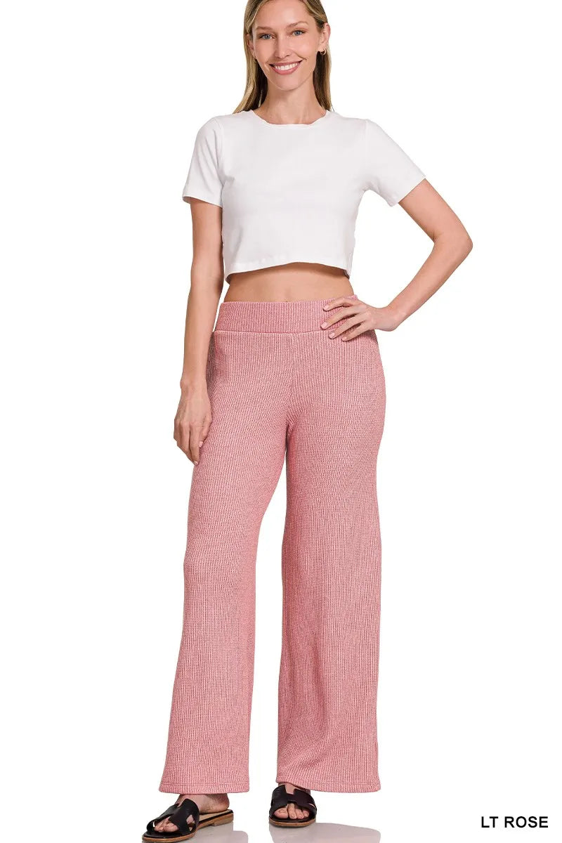 Zenana Sweater Set Light Rose Knit Boxy Top Short Sleeve & Long Pants 2 Pcs c9e8ecf994374c858d27c2fd0f268c56-Max-Origin Trendsi