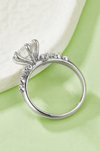 Murray 2 Carat Round Women Ring Moissanite 925 Sterling Silver Ring with Box c9f0a200-3f7e-456c-bd7a-77b56f8b0682-Max Trendsi