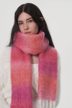 Women Scarf Woolen Blend Fringe Gradient Color Thermal Long Scarfs c9f33075-9f6d-4a15-bbb2-15b4fd12f31f-Max Trendsi