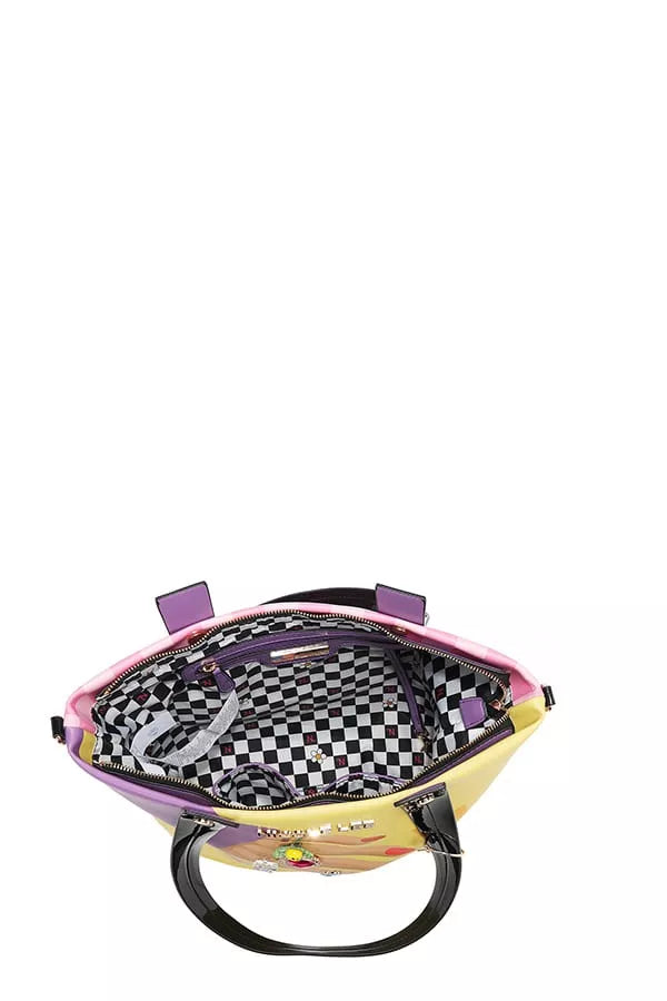 Nicole Lee USA Womens Nail Polish Tote Bag Vegan with Glossy Patent Leather c9ffe4fd78984f26b0bd455851e094d4-Max-Origin Trendsi