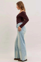 Judy Blue Straight Jeans High Waist Column Medium Wash Denim Pants ca3c5de8-9961-4b47-beb5-389e0e358264-Max-Origin Trendsi