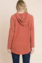 BOMBOM Hoodie USA Stock Brick Hooded Drop Shoulder Knit Sweatshirt caf35763-5e20-4320-a418-ae609e693a22-Max Trendsi