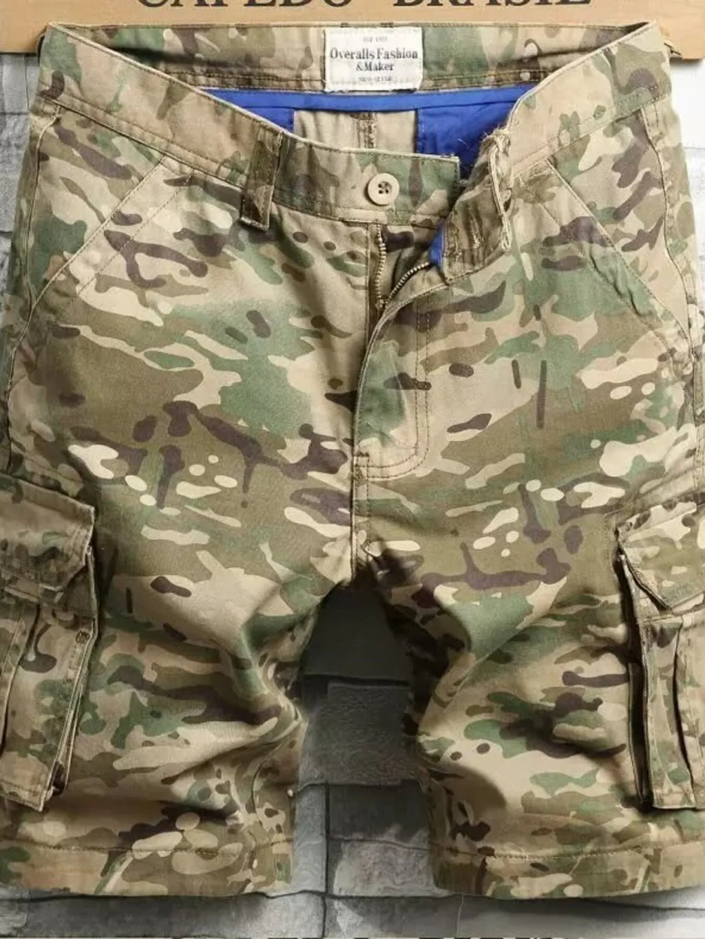 Men's Shorts Camouflage Cargo Pocketed Camouflage cba680ed497c4c54934045db20e803e4-Max-Origin Trendsi