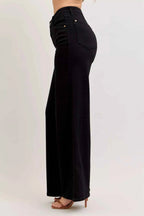 Judy Blue Wide Leg Jeans Black High-Waisted Denim Pants cbb545e6-1b77-462b-938d-5e6ca7b93aef-Max-Origin Trendsi