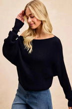 BiBi Waffle Knit Off Shoulder Top cbcf0a604e0f42f5b056ea14c41eda35-Max-Origin Trendsi