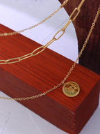 Chain Necklace 18K Gold-Plated Three-Layered Engraved Titanium steel Jewelry cbdbbf69-a3af-4936-97a0-1d5289b8c8e6-Max Trendsi
