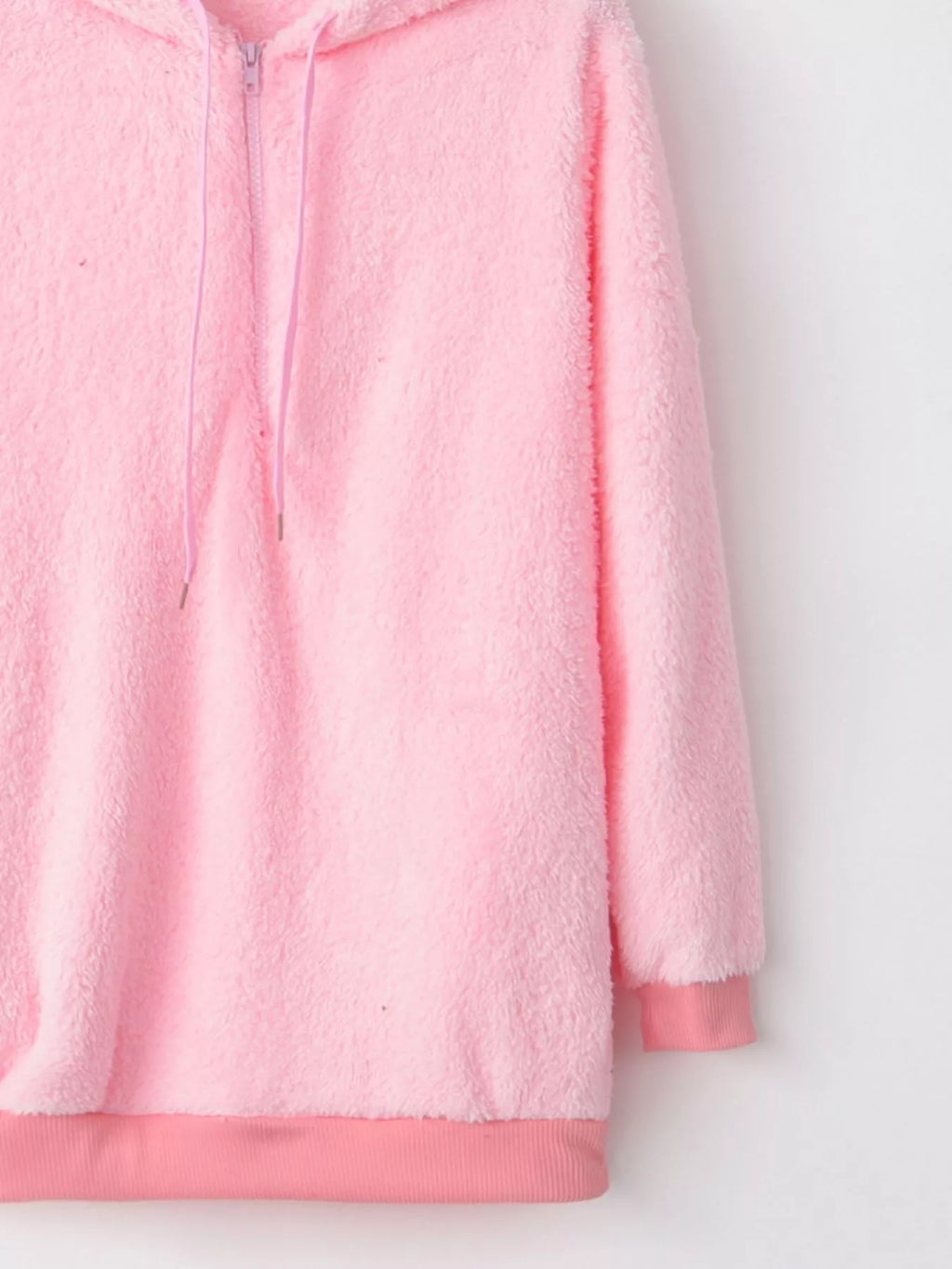 Womens Fleece Hoodie Half Zip Drawstring Hood Soft Top S-4XL cc2a5b66-dcbf-4e0f-a490-20cb54cfd88b-Max-Origin Trendsi