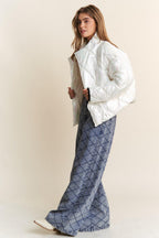Puffer Jacket J.NNA Quilted Mock Neck Long Sleeve Coat cc366fb5-436d-4ceb-9238-4fc3e4174094-Max Trendsi