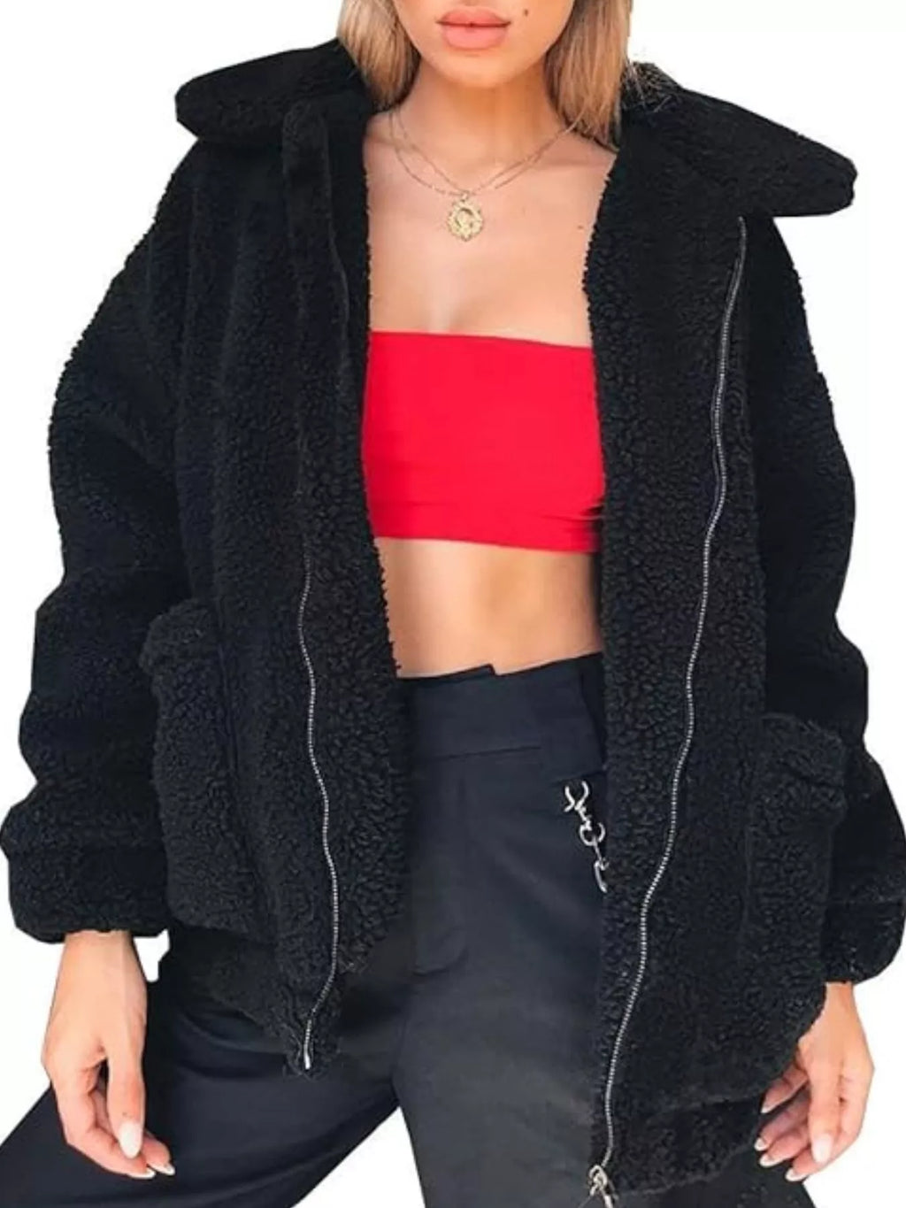 Womens Fleece Jacket Cozy Soft Zip Up Plus Sizes S-3XL cca2bcdf-ec8c-499e-a2ed-a0e52f88b5e7-Max-Origin Trendsi