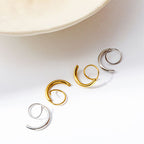 Spiral Earrings Stainless Steel 18K Gold-Plated Gold Silver Elegant Jewelry cca6cce1-3a23-40e8-8609-6ab6ed8edbc9-Min Trendsi