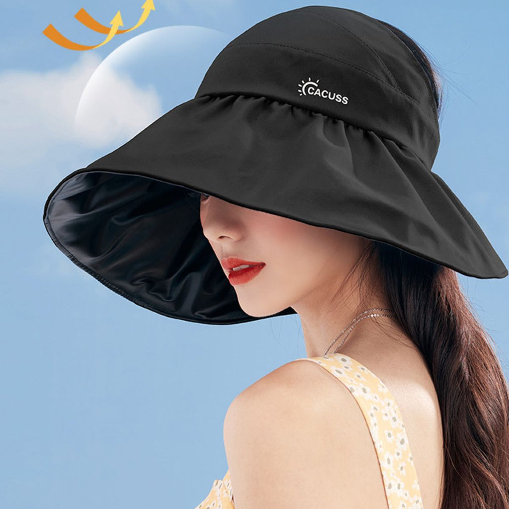 Foldable Beach Sun Hat with UV Protection - One Size
