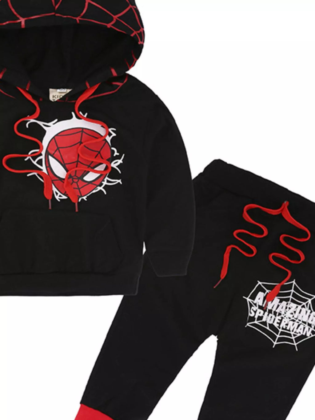 Boy's Children's Spiderman Graphic Hoodie and Pants Set 2 Pcs ccfe36db-9625-4da7-b3e5-ab42afe60088-Max-Origin Trendsi