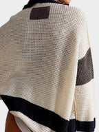 Pocketed Cardigan Contrast V-Neck Long Sleeve Knitwear cd0d3dca-6d71-459c-8542-e89da8ed4dc9-Max Trendsi