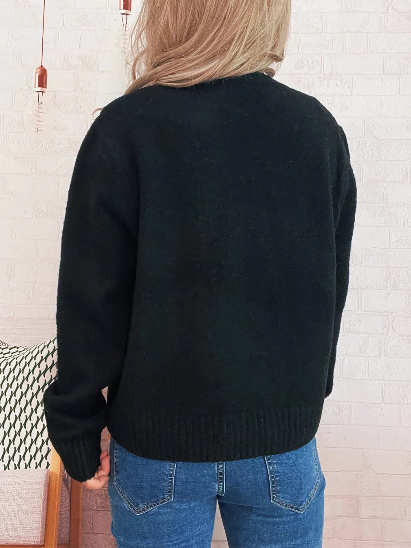 Women's Cardigan Flower Embroidered Button Up Ribbed Hem Round Neck cd1dce0fe9bc46f4a627933c23e40b1d-Max-Origin Trendsi