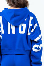 American Bazi Royal Blue Cropped Hoodie Women's Letter Graphic Long Sleeve Top cd75ceab-48ee-4458-abdc-9f197d416467-Min Trendsi