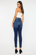 Kancan US Skinny Jeans High Rise Ankle Washed Raw Hem Denim Pants cda45b83-01a8-435a-a202-7593128790c0-Max Trendsi