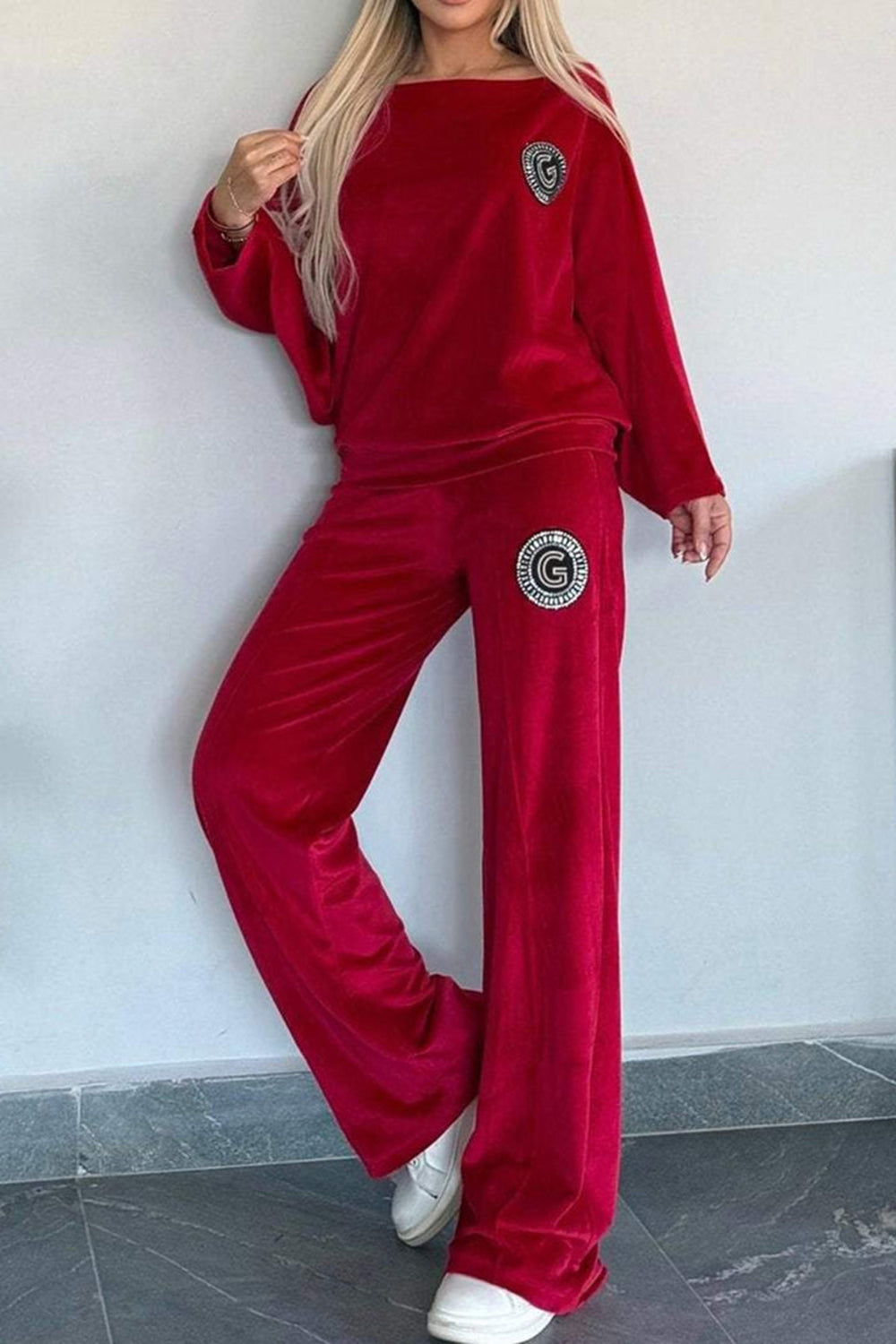 Outfit Set Women Velvet Full Size Boat Neck Long Sleeve Top and Pants Set 5XL cdb61064-bbc9-44eb-acd5-711f99105e76-Max Trendsi