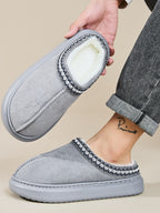 Suede Platform Slippers Faux Fur Lined Women Fashion Casual Rubber Shoes cdbe550f-c5f4-4c3d-ad21-1dfb58e41121-Max Trendsi