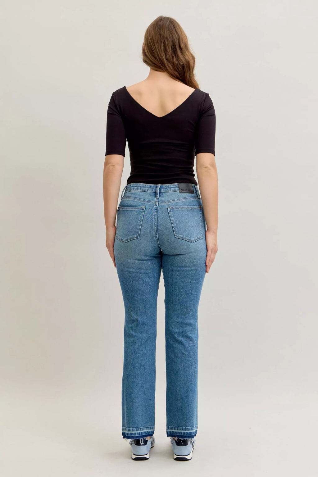 Judy Blue Jeans Mid Rise Slim Bootcut Tummy Control Release Hem Plus Sizes cdcb5fe0-2b58-4974-ab7d-10cf9041f5df-Max-Origin Trendsi