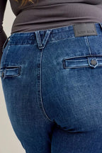 Judy Blue Bootcut Jeans Mid Rise with Welt Pockets Medium Wash Plus Sizes cea903bf-188e-4b81-9c9b-e9dd34ffefb4-Max-Origin Trendsi